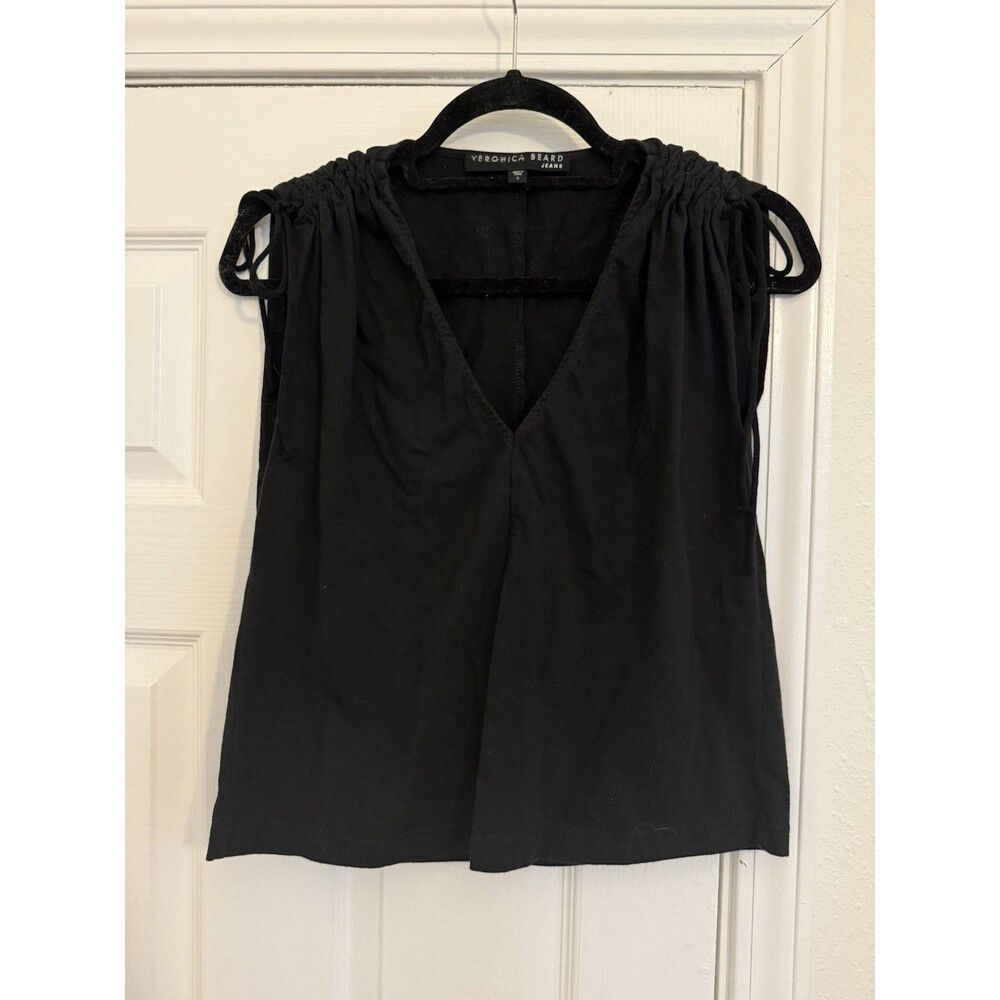 Veronica beard jeans Black V Neck Tee SZ small